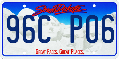 SD license plate 96CP06