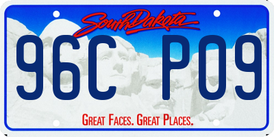 SD license plate 96CP09