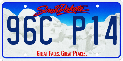 SD license plate 96CP14