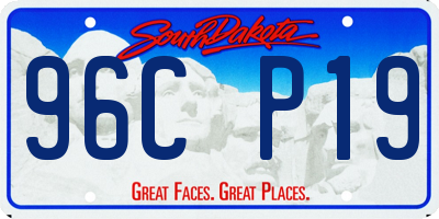 SD license plate 96CP19