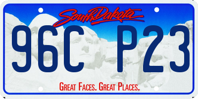 SD license plate 96CP23