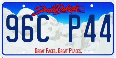 SD license plate 96CP44