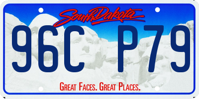 SD license plate 96CP79