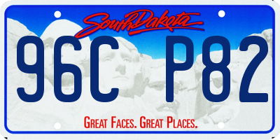 SD license plate 96CP82