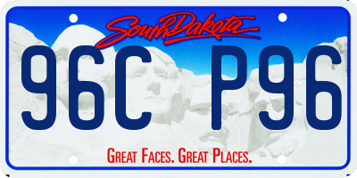SD license plate 96CP96
