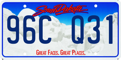 SD license plate 96CQ31