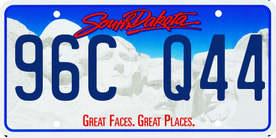 SD license plate 96CQ44