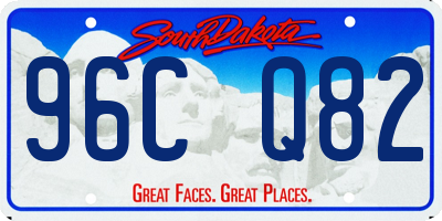 SD license plate 96CQ82
