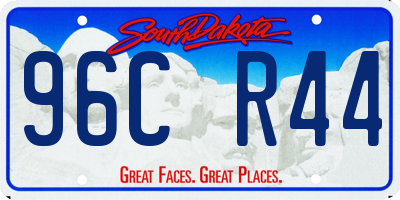 SD license plate 96CR44