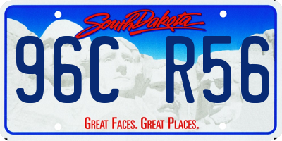 SD license plate 96CR56