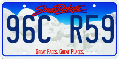 SD license plate 96CR59
