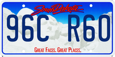 SD license plate 96CR60