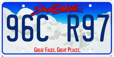 SD license plate 96CR97