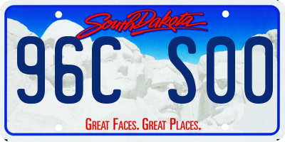 SD license plate 96CS00
