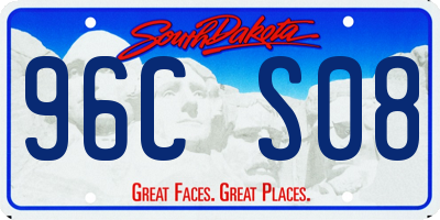 SD license plate 96CS08