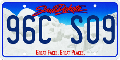 SD license plate 96CS09