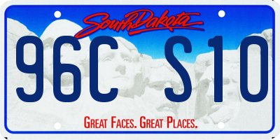 SD license plate 96CS10