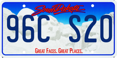 SD license plate 96CS20