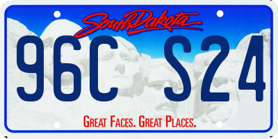 SD license plate 96CS24