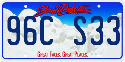 SD license plate 96CS33