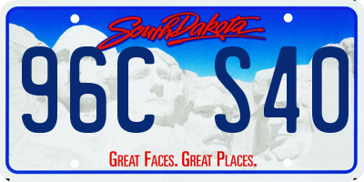 SD license plate 96CS40