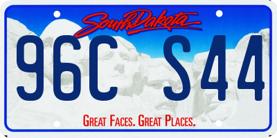 SD license plate 96CS44