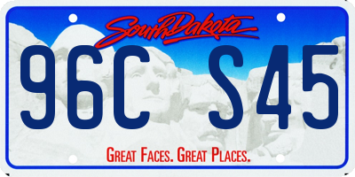 SD license plate 96CS45