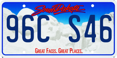 SD license plate 96CS46