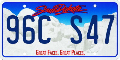 SD license plate 96CS47