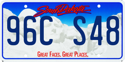 SD license plate 96CS48