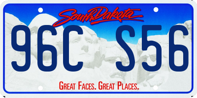 SD license plate 96CS56