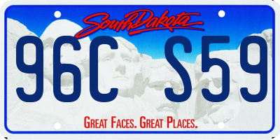 SD license plate 96CS59