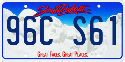 SD license plate 96CS61