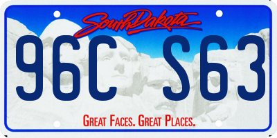 SD license plate 96CS63