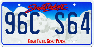 SD license plate 96CS64