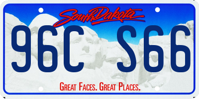 SD license plate 96CS66