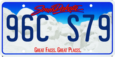 SD license plate 96CS79
