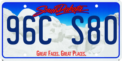 SD license plate 96CS80