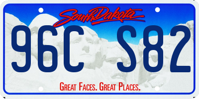 SD license plate 96CS82