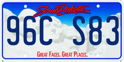SD license plate 96CS83