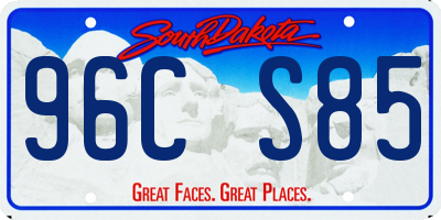 SD license plate 96CS85