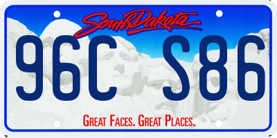 SD license plate 96CS86