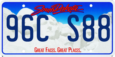 SD license plate 96CS88