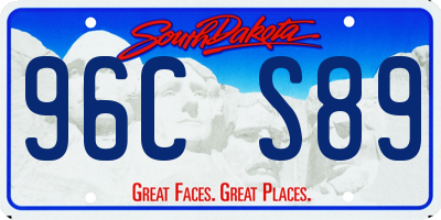 SD license plate 96CS89