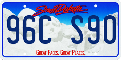 SD license plate 96CS90