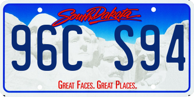 SD license plate 96CS94
