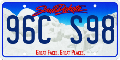 SD license plate 96CS98
