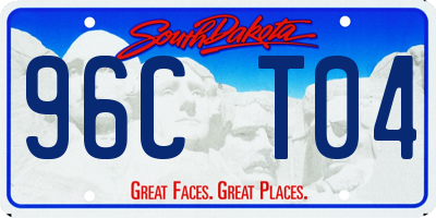 SD license plate 96CT04