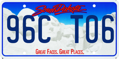 SD license plate 96CT06