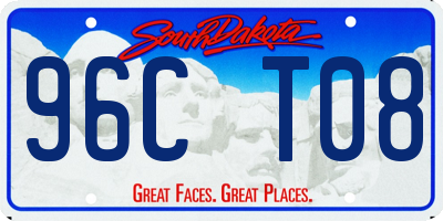 SD license plate 96CT08
